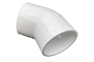 Coude 45 colle PVC cédule 40 disponible en 1/2", 3/4", 1", 1 1/4", 1 1/2", 2", 3" et 4"