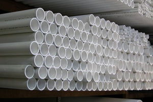 Tuyau industriel PVC rigide cédule 40 blanc disponible en 1/2", 3/4", 1", 1 1/4", 1 1/2", 2", 3" et 4"