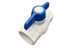 Valve soupape manuelle collé collé PVC cédule 40 disponible en 1/2", 3/4", 1", 1 1/4", 1 1/2" et 2"